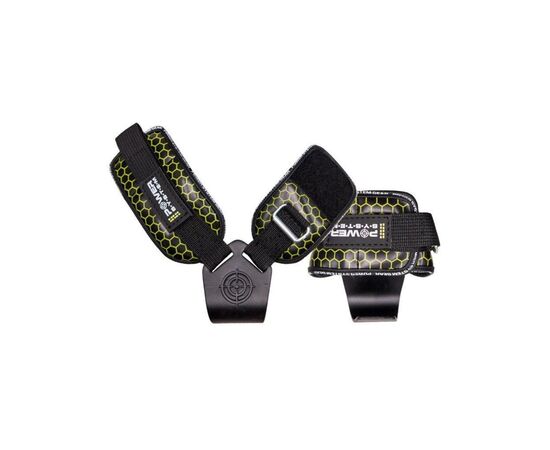 Крюки для тяги на запястья Power System Hooks V2 PS-3360 Black/Yellow XL (PS_3360_Black/Yellow XL), изображение 2 Крюки для тяги на запястья Power System Hooks V2 PS-3360 Black/Yellow XL (PS_3360_Black/Yellow XL), изображение 2