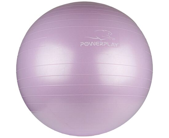 Мяч для фитнеса PowerPlay 4001 65см Ліловий + помпа (PP_4001_65_Lilac), изображение 2 Мяч для фитнеса PowerPlay 4001 65см Ліловий + помпа (PP_4001_65_Lilac), изображение 2