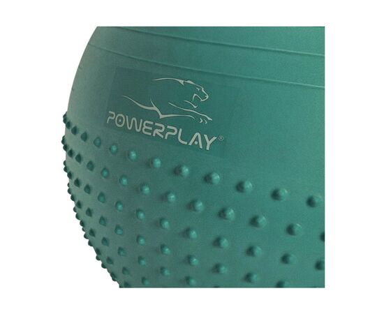 Мяч для фитнеса PowerPlay 4003 65см Зелений + помпа (PP_4003_65_Green), изображение 2 Мяч для фитнеса PowerPlay 4003 65см Зелений + помпа (PP_4003_65_Green), изображение 2