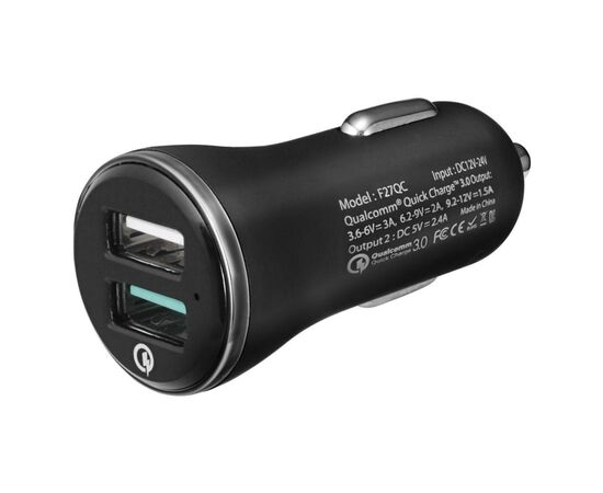 Зарядний пристрій Spigen Essential F27QC Quick Charge 3.0 Car Charger (000CG20643)