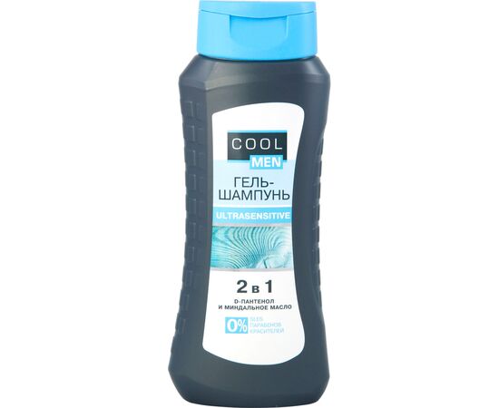 Гель для душа Cool Men Ultrasensitive 2 в 1 400 мл (4823015936180), изображение 2 Гель для душа Cool Men Ultrasensitive 2 в 1 400 мл (4823015936180), изображение 2