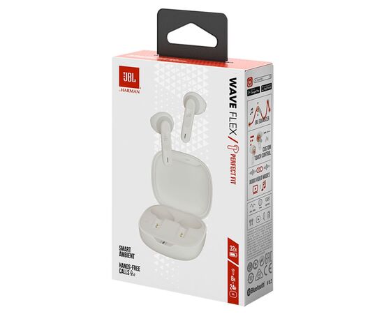 Навушники JBL Wave Flex TWS White (JBLWFLEXWHT), зображення 10 Навушники JBL Wave Flex TWS White (JBLWFLEXWHT), зображення 10