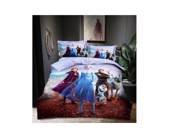 Постельное белье ШЕМ Royal Satin Холодное сердце подростковый 150 х 215 (1,5 RS Kids_Холодне серце)