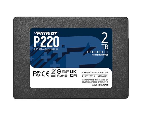 Накопитель SSD 2.5" 2TB P220 Patriot (P220S2TB25)