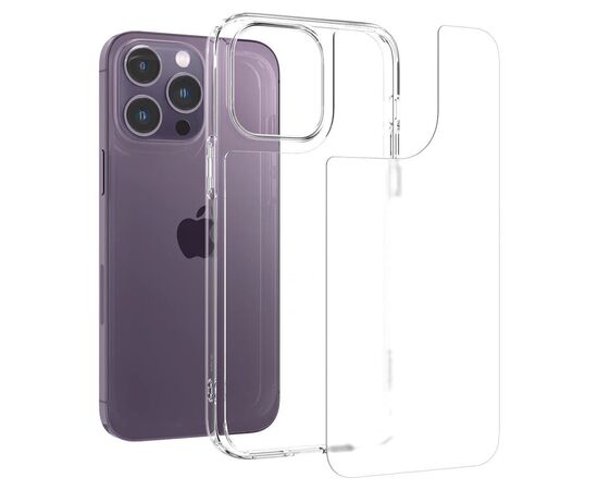 Чехол для мобильного телефона Spigen Apple iPhone 14 Pro Quartz Hybrid, Matte Clear (ACS04975), изображение 4 Чехол для мобильного телефона Spigen Apple iPhone 14 Pro Quartz Hybrid, Matte Clear (ACS04975), изображение 4