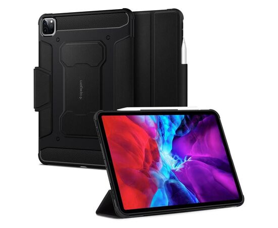 Чохол до планшета Spigen Apple iPad Pro 11"(2022/2021/2020/2018) Rugged Armor Pro, Black (ACS01024), зображення 8 Чохол до планшета Spigen Apple iPad Pro 11"(2022/2021/2020/2018) Rugged Armor Pro, Black (ACS01024), зображення 8