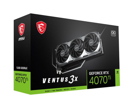 Видеокарта MSI GeForce RTX4070Ti 12Gb VENTUS 3X OC (RTX 4070 Ti VENTUS 3X 12G OC), изображение 12 Видеокарта MSI GeForce RTX4070Ti 12Gb VENTUS 3X OC (RTX 4070 Ti VENTUS 3X 12G OC), изображение 12