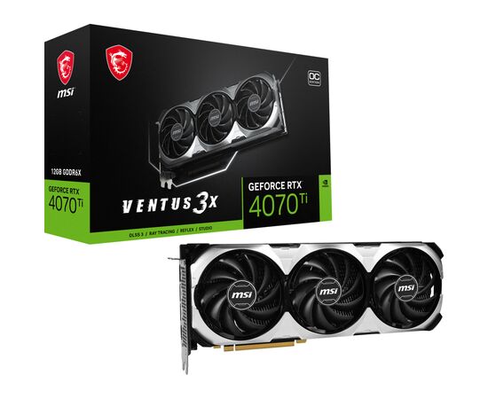 Видеокарта MSI GeForce RTX4070Ti 12Gb VENTUS 3X OC (RTX 4070 Ti VENTUS 3X 12G OC)