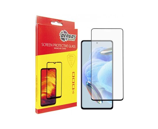 Стекло защитное Dengos Full Glue Xiaomi Redmi Note 12 Pro 5G/12 Pro+ 5G (black) (TGFG-294)