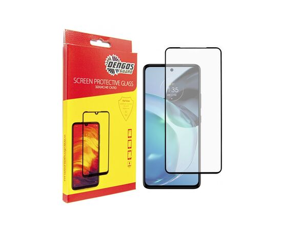 Стекло защитное Dengos Full Glue Motorola G72 (black) (TGFG-289)