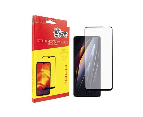 Стекло защитное Dengos Full Glue Tecno Pova Neo 2 (LG6n) (black) (TGFG-292)