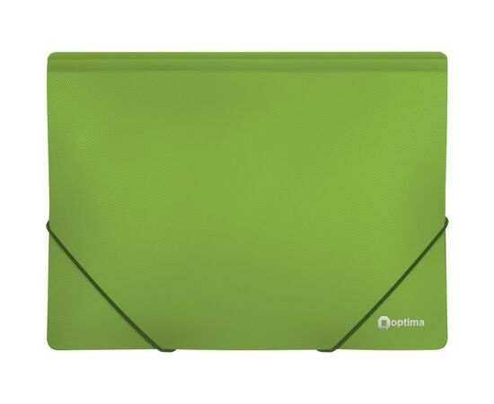 Папка на резинках Optima А4 двоколірна, салатова (O30698-13)