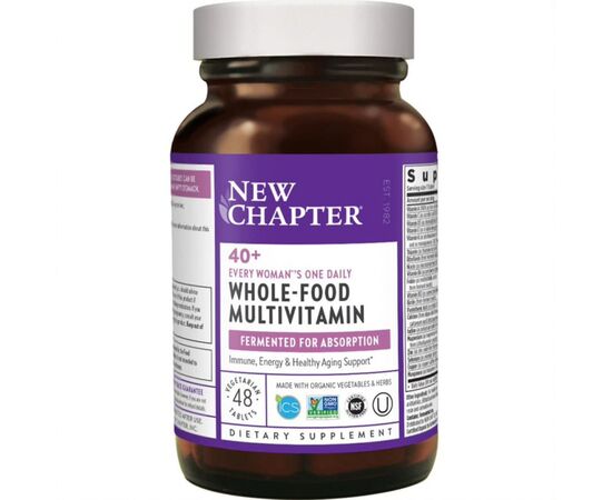 Мультивітамін New Chapter Щоденні Мультівітаміни для Жінок 40+, Every Woman's, 48 таб (NCR-00366)