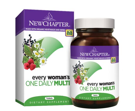 Мультивитамин New Chapter Ежедневные Мультивитамины для Женщин, Every Woman's, 48 таб (NCR-00307), изображение 2 Мультивитамин New Chapter Ежедневные Мультивитамины для Женщин, Every Woman's, 48 таб (NCR-00307), изображение 2