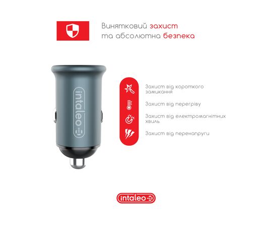 Зарядний пристрій Intaleo CCG482 (2USB4,8A) (1283126521553), зображення 5 Зарядний пристрій Intaleo CCG482 (2USB4,8A) (1283126521553), зображення 5