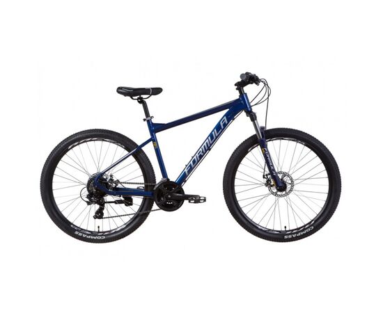 Велосипед Formula 27,5" F-1 DD рама-19" 2021 Blue/Silver (OPS-FR-27.5-105)