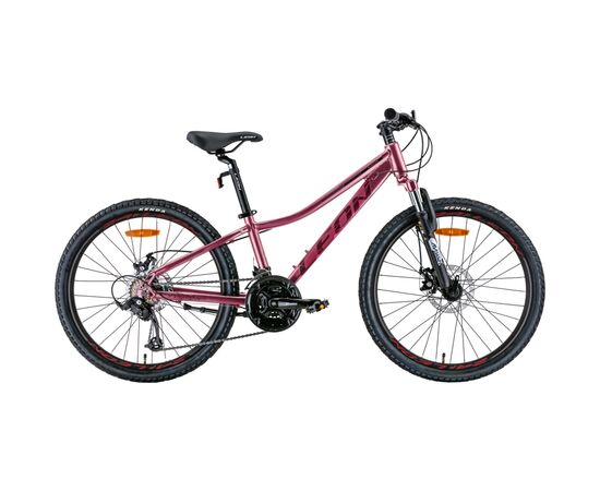 Велосипед Leon 24" Junior AM DD рама-12" 2022 Pink/Black (OPS-LN-24-074)