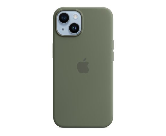 Чохол до мобільного телефона Apple iPhone 14 Silicone Case with MagSafe - Olive,Model A2910 (MQU83ZE/A), зображення 4 Чохол до мобільного телефона Apple iPhone 14 Silicone Case with MagSafe - Olive,Model A2910 (MQU83ZE/A), зображення 4