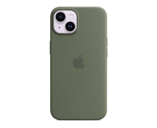 Чохол до мобільного телефона Apple iPhone 14 Silicone Case with MagSafe - Olive,Model A2910 (MQU83ZE/A), зображення 5 Чохол до мобільного телефона Apple iPhone 14 Silicone Case with MagSafe - Olive,Model A2910 (MQU83ZE/A), зображення 5