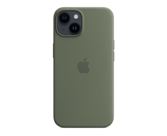 Чохол до мобільного телефона Apple iPhone 14 Silicone Case with MagSafe - Olive,Model A2910 (MQU83ZE/A), зображення 6 Чохол до мобільного телефона Apple iPhone 14 Silicone Case with MagSafe - Olive,Model A2910 (MQU83ZE/A), зображення 6