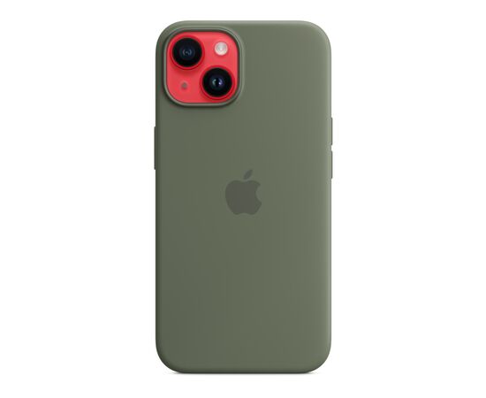 Чохол до мобільного телефона Apple iPhone 14 Silicone Case with MagSafe - Olive,Model A2910 (MQU83ZE/A), зображення 7 Чохол до мобільного телефона Apple iPhone 14 Silicone Case with MagSafe - Olive,Model A2910 (MQU83ZE/A), зображення 7
