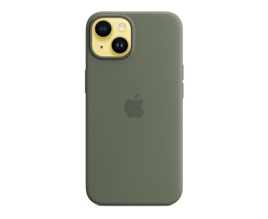 Чохол до мобільного телефона Apple iPhone 14 Silicone Case with MagSafe - Olive,Model A2910 (MQU83ZE/A), зображення 8 Чохол до мобільного телефона Apple iPhone 14 Silicone Case with MagSafe - Olive,Model A2910 (MQU83ZE/A), зображення 8