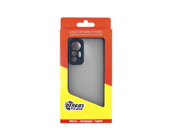 Чехол для мобильного телефона Dengos Matte Xiaomi 12 Lite (black) (DG-TPU-MATT-127), изображение 5 Чехол для мобильного телефона Dengos Matte Xiaomi 12 Lite (black) (DG-TPU-MATT-127), изображение 5