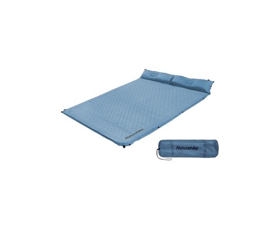 Туристический коврик Naturehike CNH22DZ013 двомісний з подушкою 30 мм Blue (6975641889557)