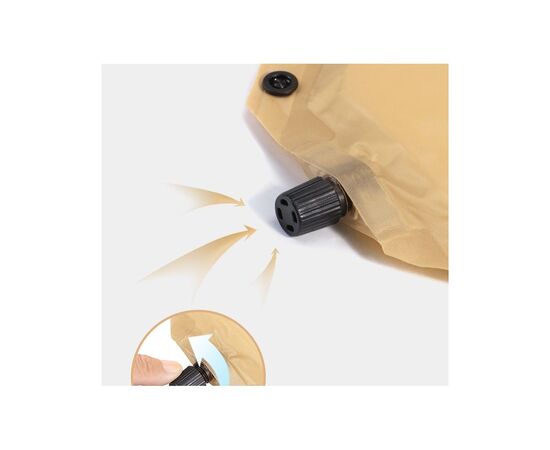 Туристический коврик Naturehike CNH22DZ013 двомісний з подушкою 30 мм Yellow (6975641889601), изображение 4