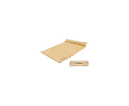 Туристический коврик Naturehike CNH22DZ013 двомісний з подушкою 30 мм Yellow (6975641889601)