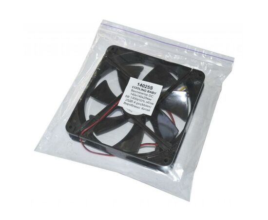 Кулер для корпуса Cooling Baby 14025S Black, изображение 2 Кулер для корпуса Cooling Baby 14025S Black, изображение 2