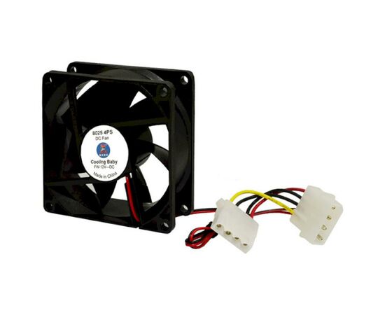 Кулер для корпуса Cooling Baby 8025 4PS, изображение 3 Кулер для корпуса Cooling Baby 8025 4PS, изображение 3
