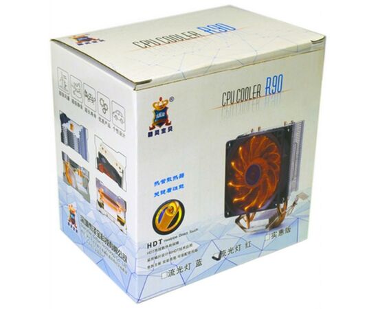 Кулер для процессора Cooling Baby R90 RED LED, изображение 6 Кулер для процессора Cooling Baby R90 RED LED, изображение 6