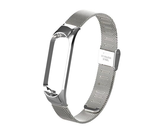 Ремешок для фитнес браслета BeCover Metal для Xiaomi Mi Smart Band 5 Silver (705147)