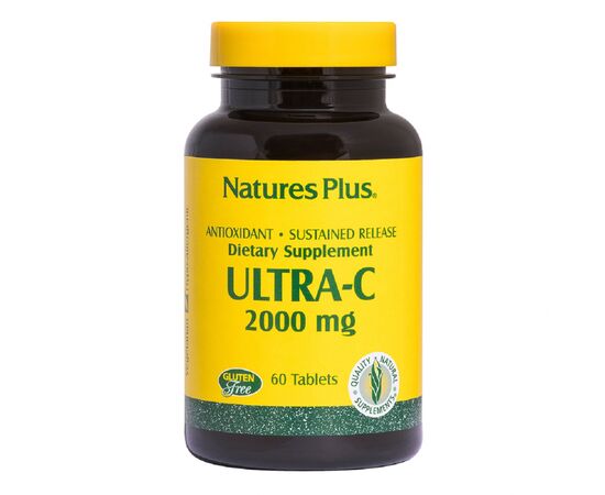 Витамин Natures Plus Витамин С, Ultra-C, 2000 мг, Nature's Plus, 60 таблеток (NTP2220)
