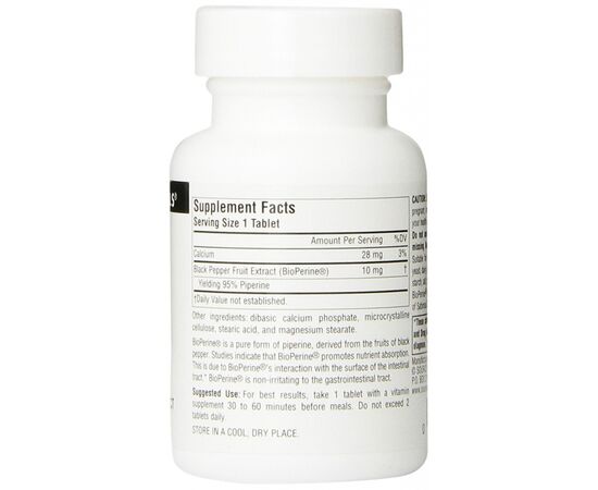 Травы Source Naturals Биоперин (Экстракт Черного Перца) 10мг, 120 таблеток (SNS-00644), изображение 2 Травы Source Naturals Биоперин (Экстракт Черного Перца) 10мг, 120 таблеток (SNS-00644), изображение 2