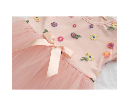 Платье Breeze с фатиновой юбкой (17149-110G-peach), изображение 3 Платье Breeze с фатиновой юбкой (17149-110G-peach), изображение 3