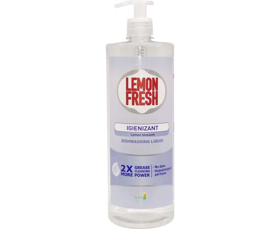 Средство для ручного мытья посуды Lemon Fresh Лимонный цвет 1 л (4820167005825)