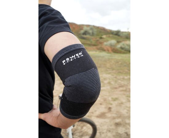 Фиксатор локтя Power System Elbow Support PS-6001 Black/Grey XL (PS-6001_XL_Black), изображение 2 Фиксатор локтя Power System Elbow Support PS-6001 Black/Grey XL (PS-6001_XL_Black), изображение 2