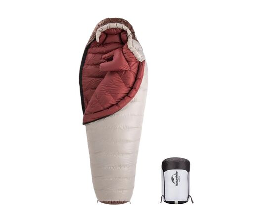Спальный мешок Naturehike Snowbird NH20YD001 натуральний пух L Brown 560 g (6927595761298)
