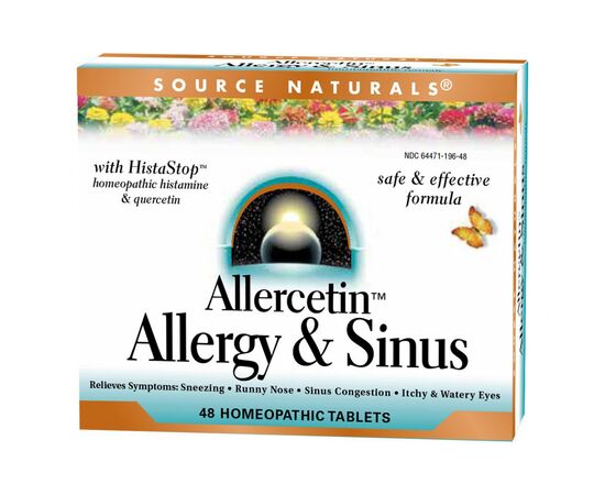 Витаминно-минеральный комплекс Source Naturals Растительный Комплекс от Аллергии, Allercetin, 48 таблеток (SNS-01196)