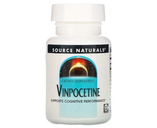 Травы Source Naturals Винпоцетин,10 мг, Vinpocetine, 60 таблеток (SN1398)