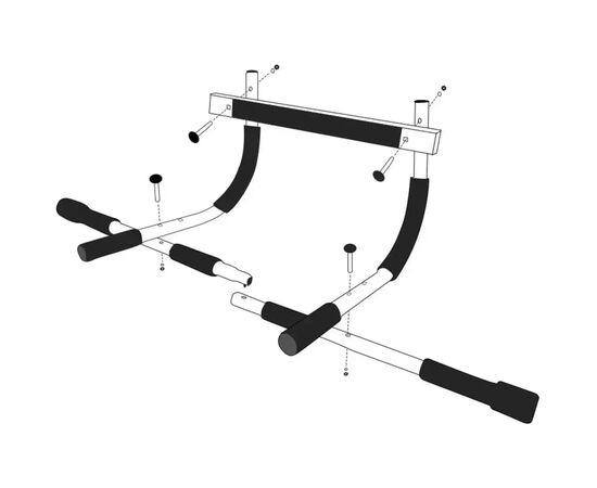 Турник PowerPlay 4129 Pull Up Pro Black дверний багатофункціональний (PP_4129), изображение 3 Турник PowerPlay 4129 Pull Up Pro Black дверний багатофункціональний (PP_4129), изображение 3