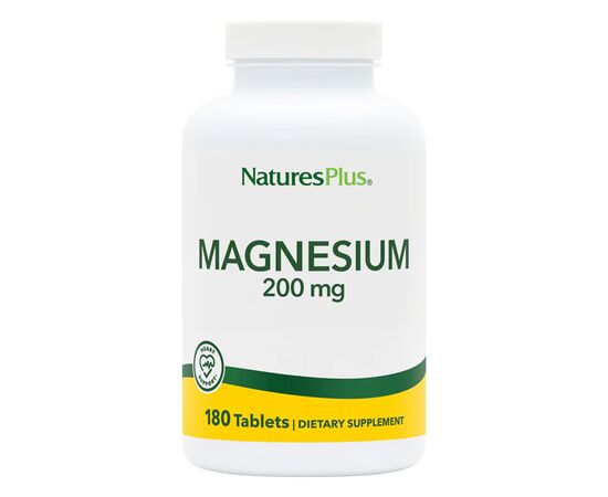 Минералы Natures Plus Магний, 200 мг, Magnesium, 180 таблеток (NAP-03360)