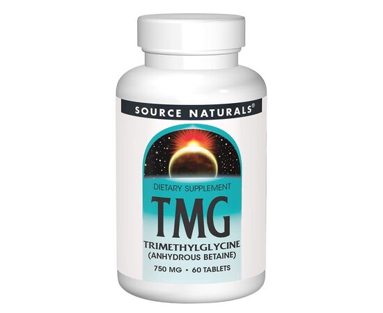Витаминно-минеральный комплекс Source Naturals Триметилглицин, ТМГ, TMG, 750 мг, 60 таблеток (SN0876)