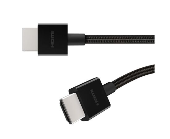 Кабель мультимедийный HDMI to HDMI 1.0m V2.1 Belkin (AV10176BT1M-BLK), изображение 3 Кабель мультимедийный HDMI to HDMI 1.0m V2.1 Belkin (AV10176BT1M-BLK), изображение 3