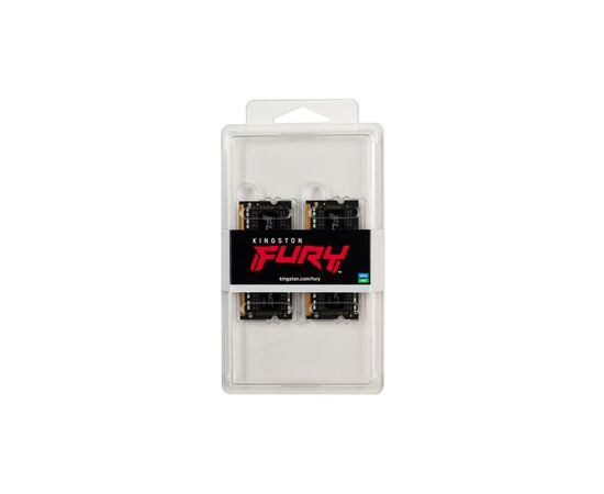 Модуль памяти для ноутбука SoDIMM DDR4 32GB (2x16GB) 2666 MHz Fury Impact Kingston Fury (ex.HyperX) (KF426S15IB1K2/32), изображение 2 Модуль памяти для ноутбука SoDIMM DDR4 32GB (2x16GB) 2666 MHz Fury Impact Kingston Fury (ex.HyperX) (KF426S15IB1K2/32), изображение 2