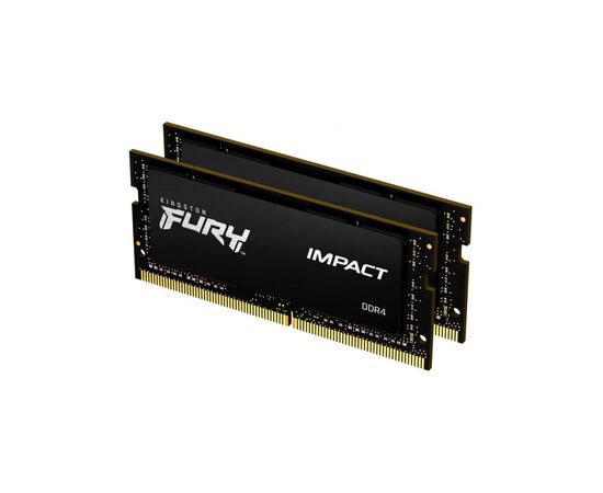 Модуль пам'яті для ноутбука SoDIMM DDR4 32GB (2x16GB) 2666 MHz Fury Impact Kingston Fury (ex.HyperX) (KF426S15IB1K2/32)