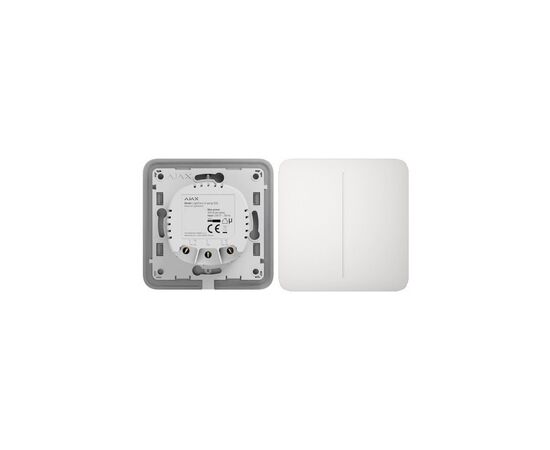 Розумний вимикач Ajax LightSwitch 2-gang/білий (ALS2W), зображення 4 Розумний вимикач Ajax LightSwitch 2-gang/білий (ALS2W), зображення 4
