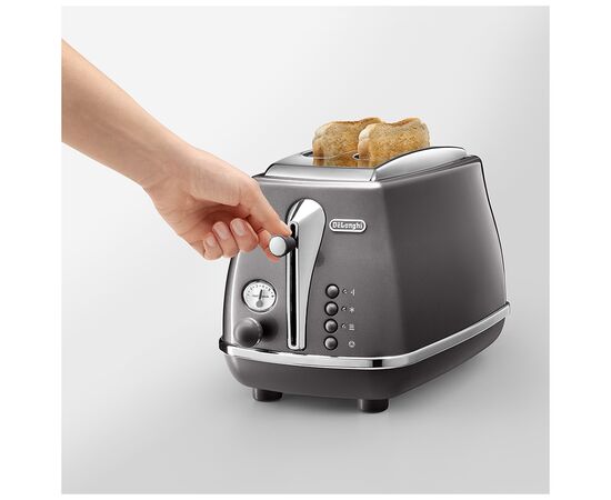 Тостер DeLonghi CTOT 2103 GY (CTOT2103GY), изображение 4 Тостер DeLonghi CTOT 2103 GY (CTOT2103GY), изображение 4